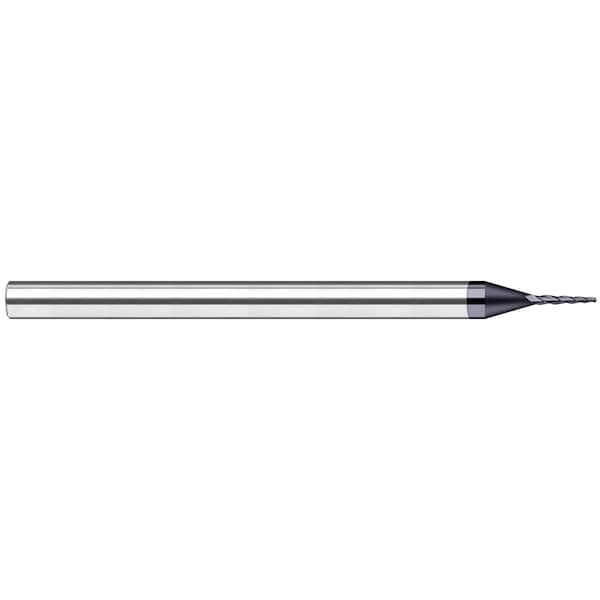 Miniature End Mill - Tapered - Ball 0.0300" Cutter DIA x 0.1560" (5/32) Length of Cut